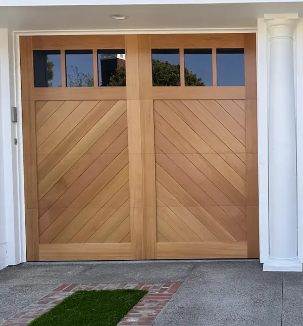 Mesmerizing New Custom Wood Garage Door Installation | Newport Beach, CA | SoCal Garage Door Repair